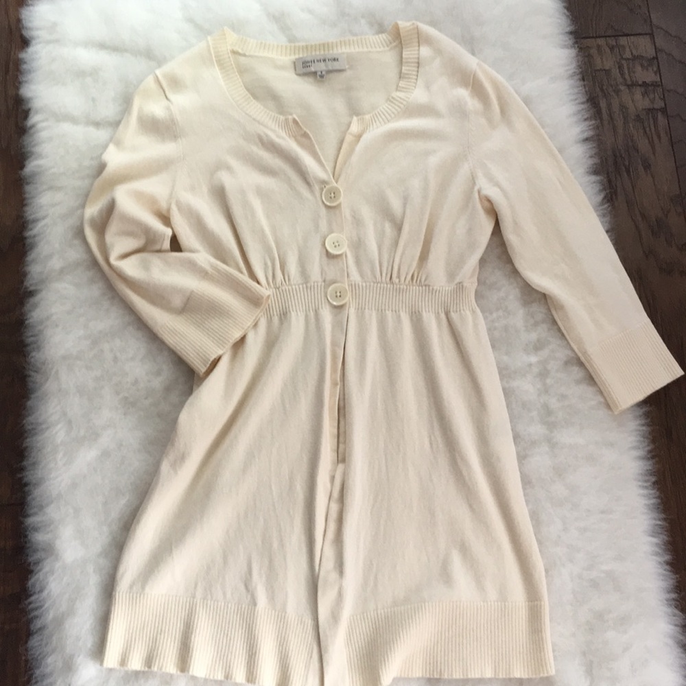 Cream sweater coat